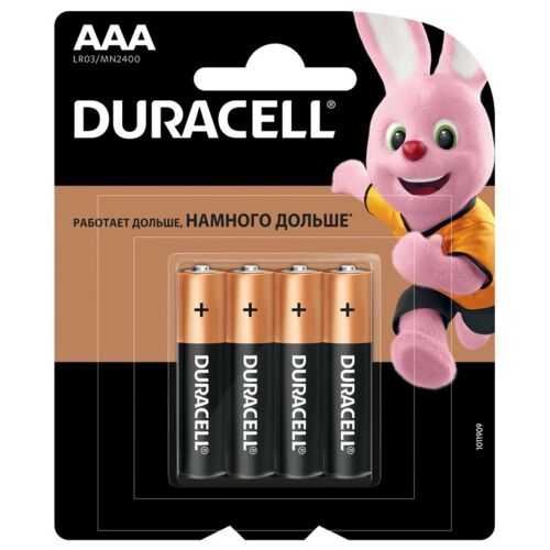 Батарея Duracell AAA LR03-4BL Basic 4*4 (16 шт./лист) фото