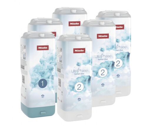 Двухкомпонентное жидкое моющее средство Miele UltraPhase Refresh Elixir 6 шт (комплект) 11997199 фото