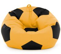 Пуф Gordvell "Футбольный мяч" черно-золотой фото