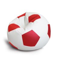 Пуф Gordvell "Футбольный мяч" молочно-красный фото