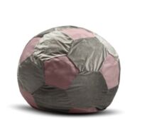 Пуф Gordvell "Футбольный мяч" серо-розовый фото
