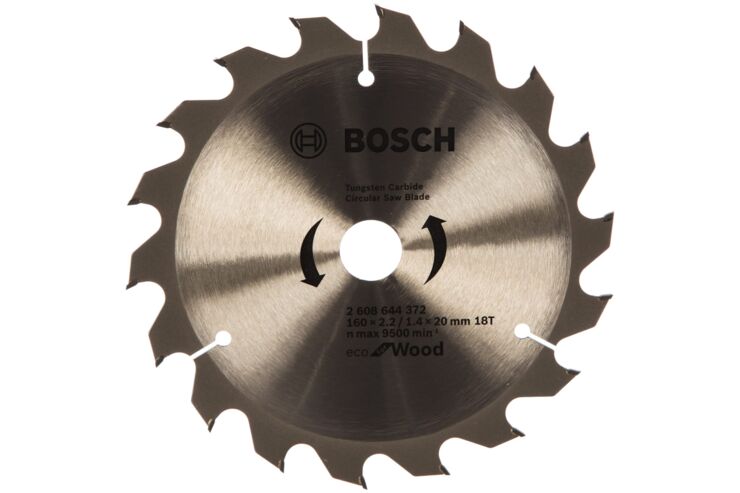 Диск пильный ECO WOOD (160x20 мм; 18T) Bosch 2.608.644.372 фото