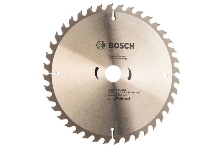 Диск пильный ECO WOOD (254x30 мм; 40T) Bosch 2.608.644.383 фото