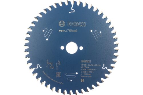 Диск пильный по дереву Expert for Wood (165x20 мм;48T) для погружных и ручных Bosch 2.608.644.024 фото