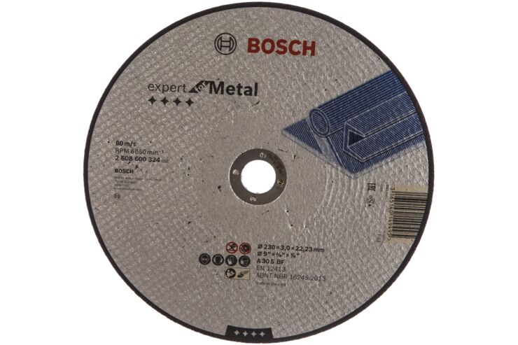 Диск отрезной по металлу (230х22,2 мм) Bosch 2.608.600.324 фото