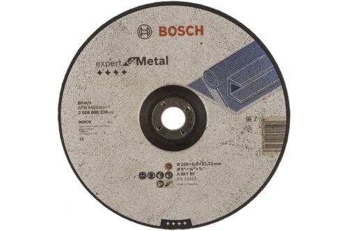 Диск шлифовальный по металлу 230х22,2 мм Bosch 2.608.600.228 фото