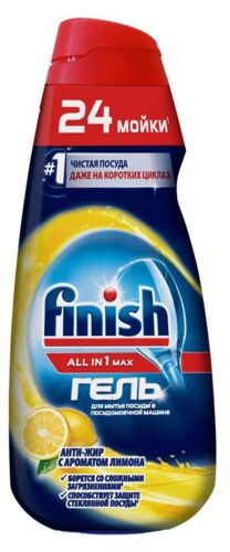 Гель Finish для мытья посуды All in 1 Max "Антижир с ароматом фото