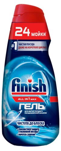 Гель Finish для мытья посуды All in 1 Max "Чистота до блеска" фото